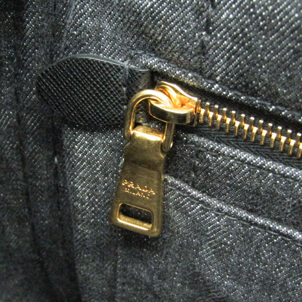 PRADA Black Canvas Shoulder Bag - Picture 13 of 16